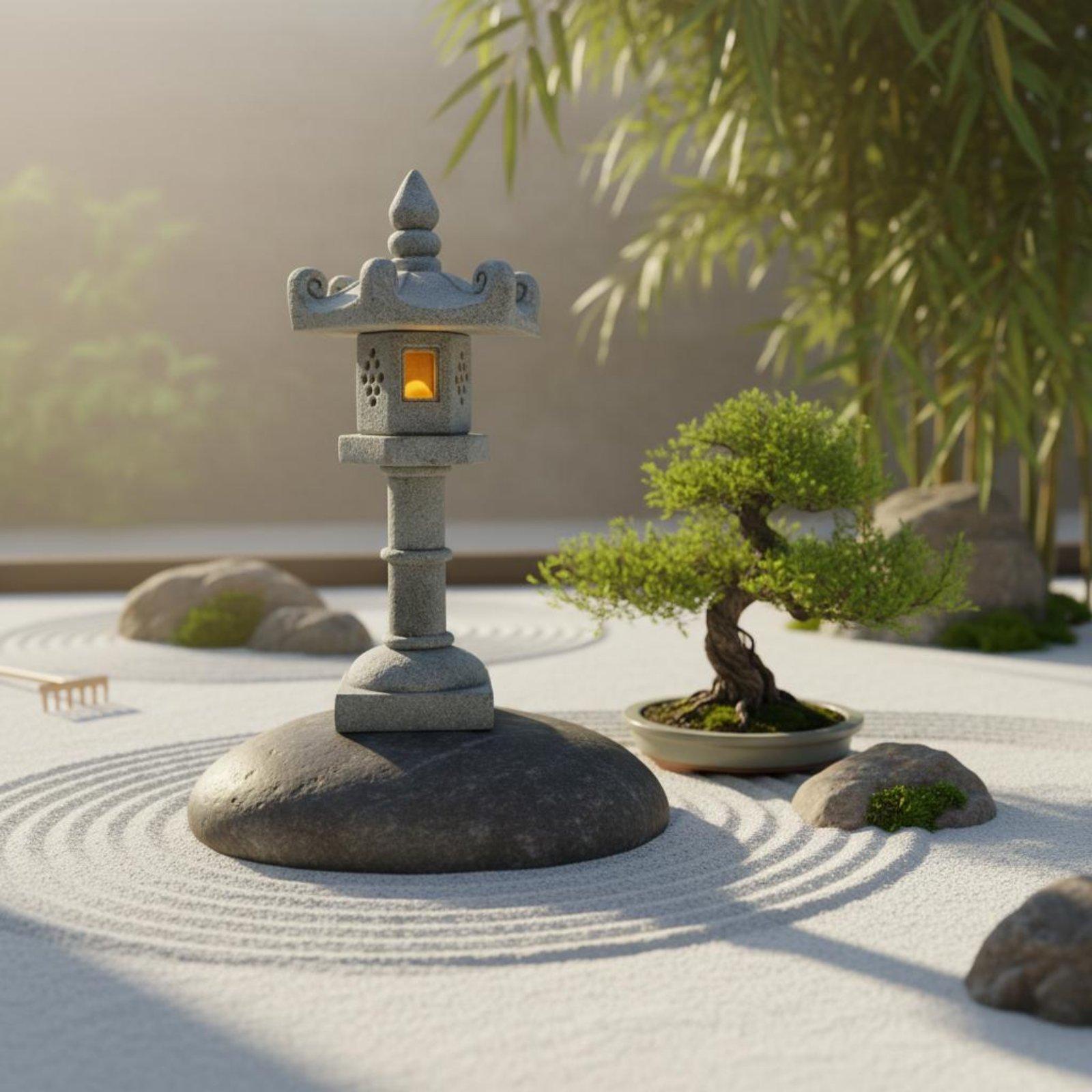 Lampion ogrodowy, japoński kam – Bonsai Garden Dc recenzja i cena